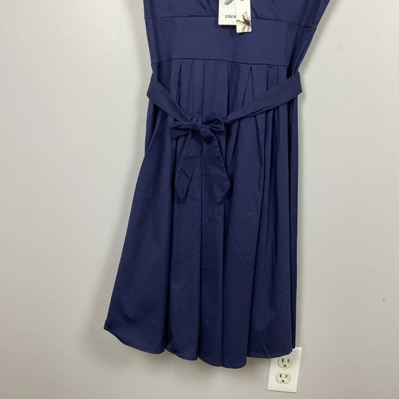 Zaful Navy A Line Dress - Picture 11 of 13